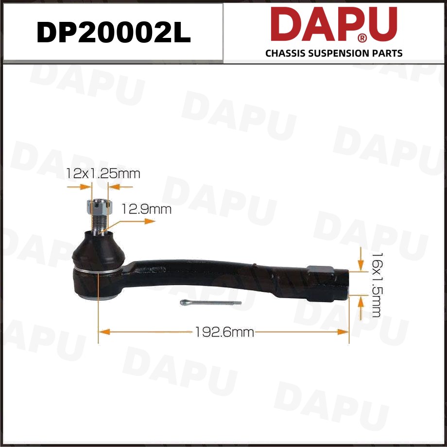 DP20002L Tie Rod End — DAPU AUTO PARTS