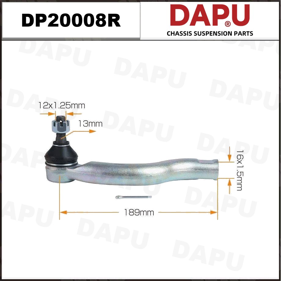 DP20008R Tie Rod End — DAPU AUTO PARTS