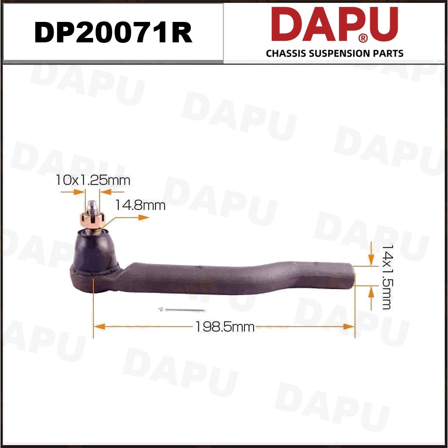 DP20071R Tie Rod End — DAPU AUTO PARTS