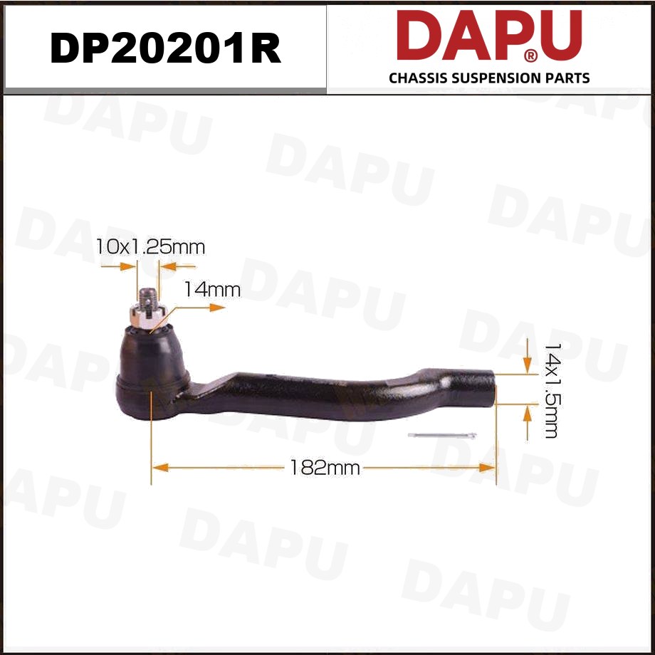 DP20201R Tie Rod End — DAPU AUTO PARTS