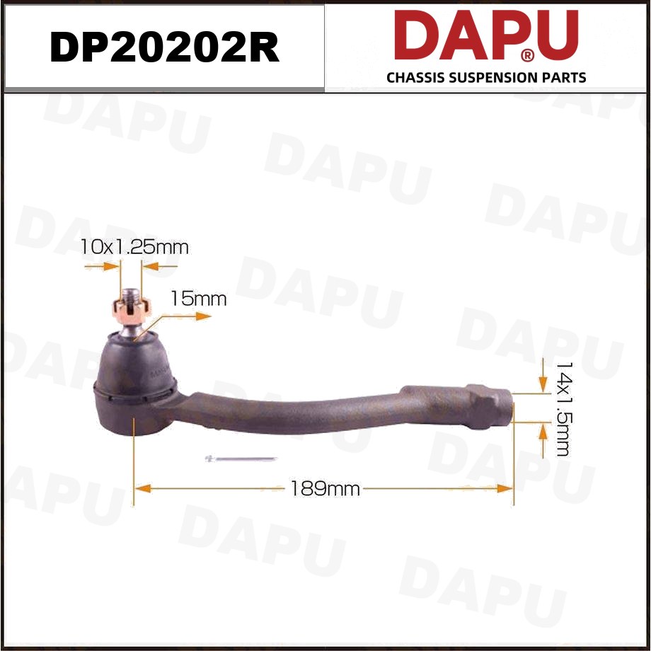 DP20202R Tie Rod End — DAPU AUTO PARTS