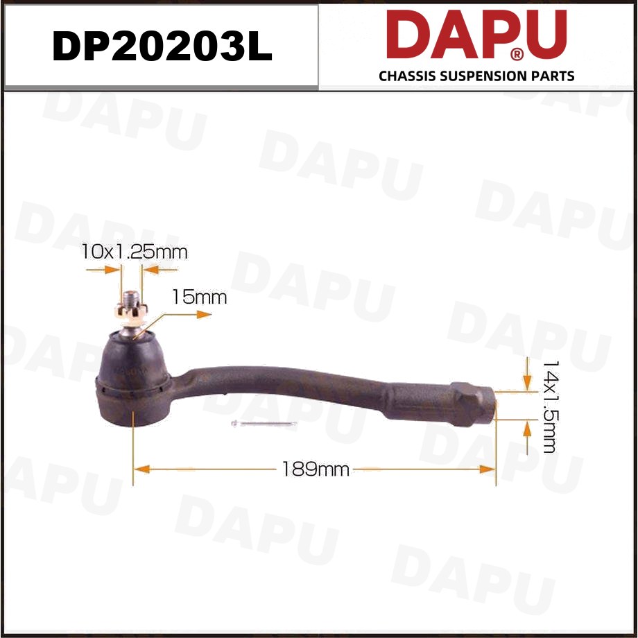 DP20203L Tie Rod End — DAPU AUTO PARTS