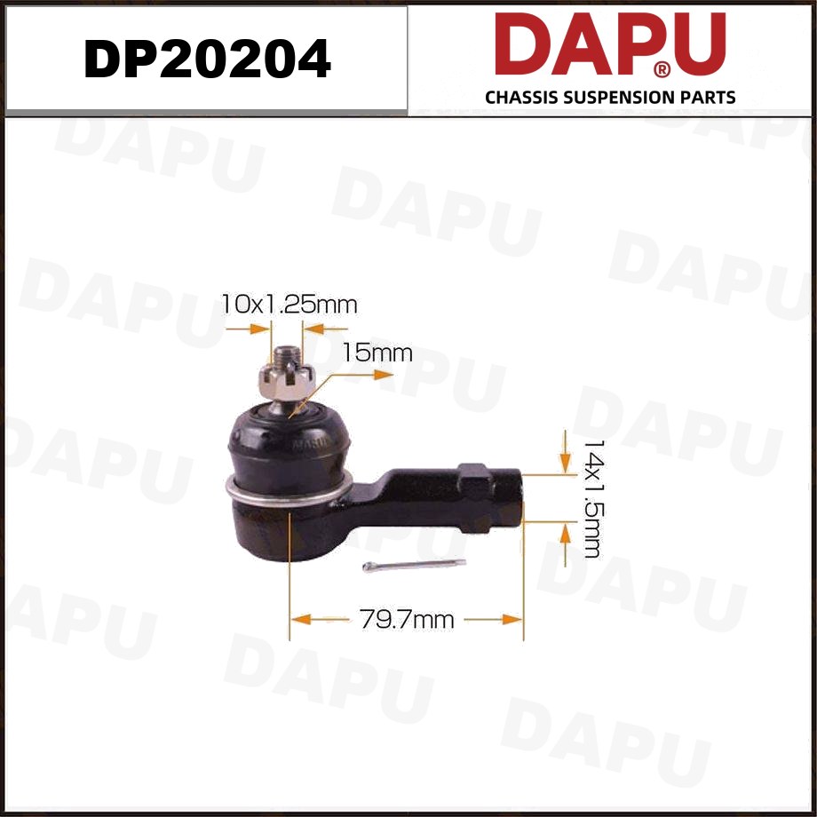 DP20204 Tie Rod End — DAPU AUTO PARTS