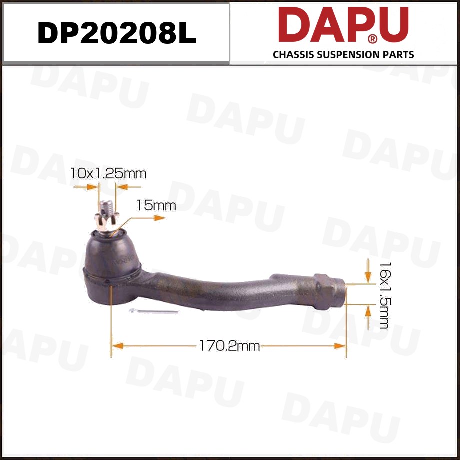 DP20208L Tie Rod End — DAPU AUTO PARTS