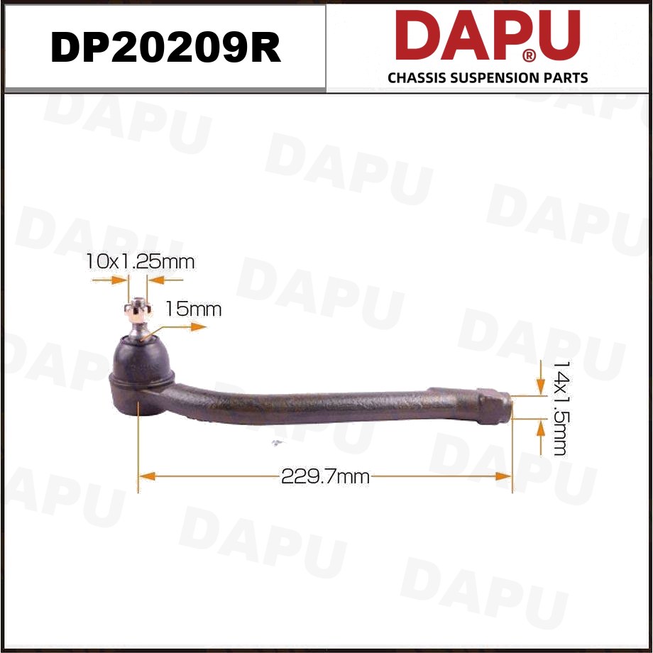 DP20209R Tie Rod End — DAPU AUTO PARTS