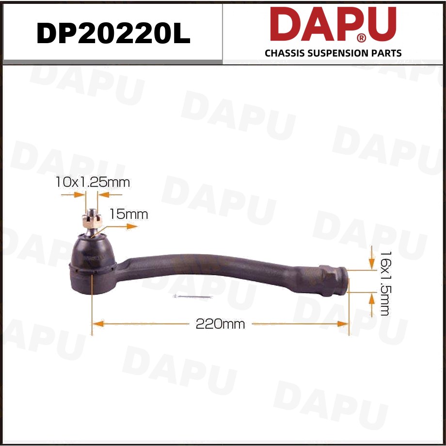 DP20220L Tie Rod End — DAPU AUTO PARTS