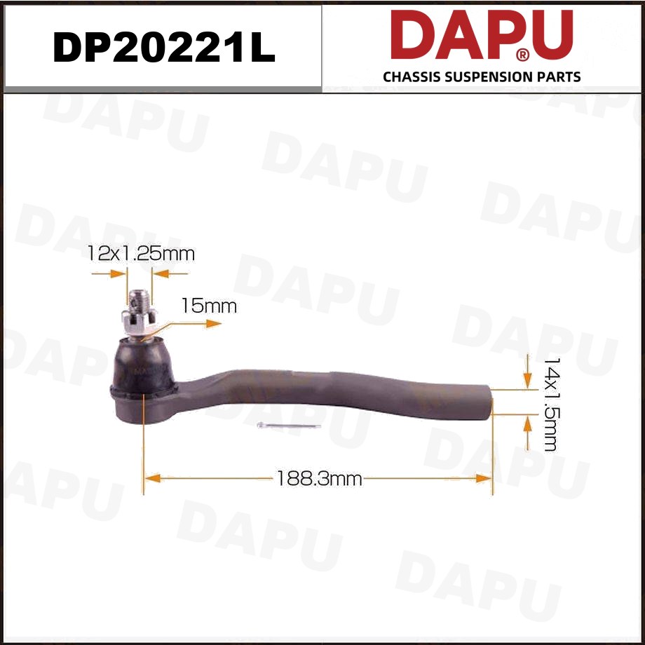 DP20221L Tie Rod End — DAPU AUTO PARTS