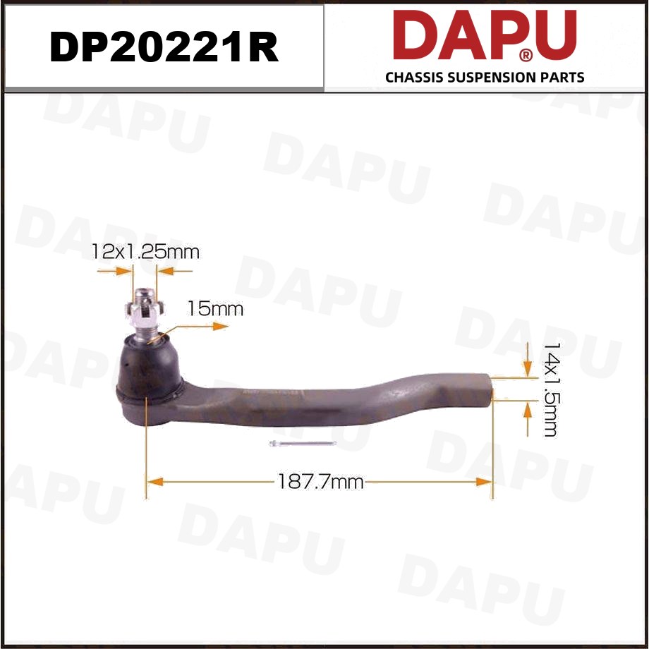 DP20221R Tie Rod End — DAPU AUTO PARTS