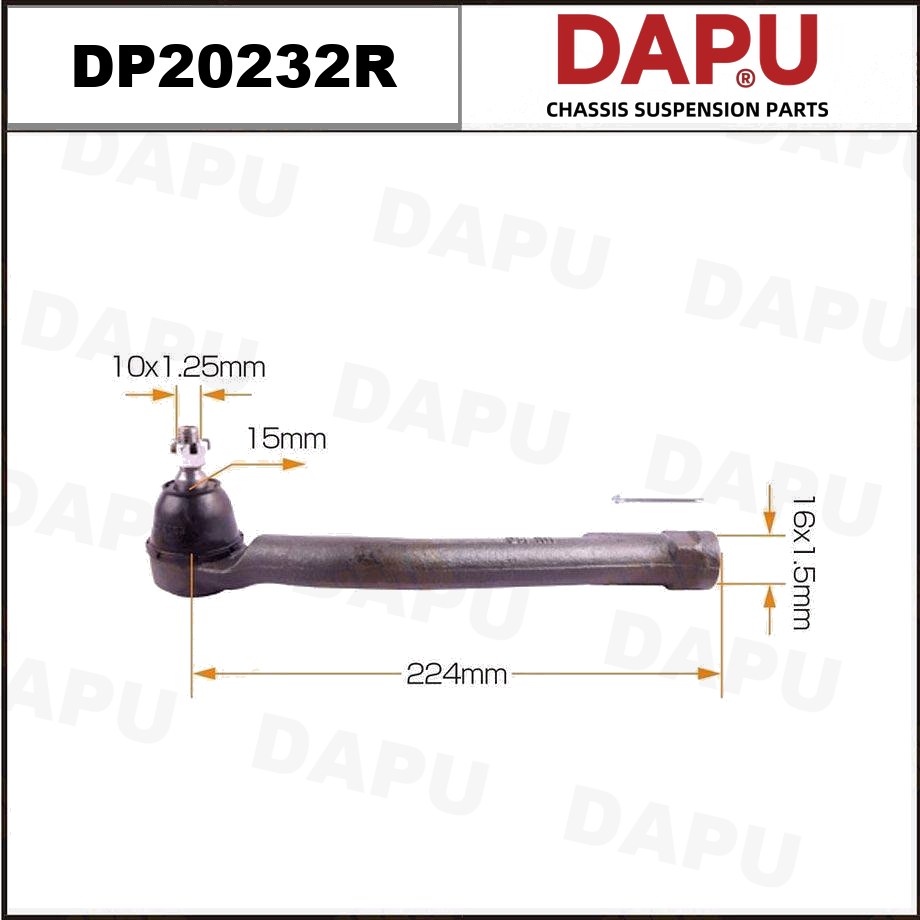 DP20232R Tie Rod End — DAPU AUTO PARTS