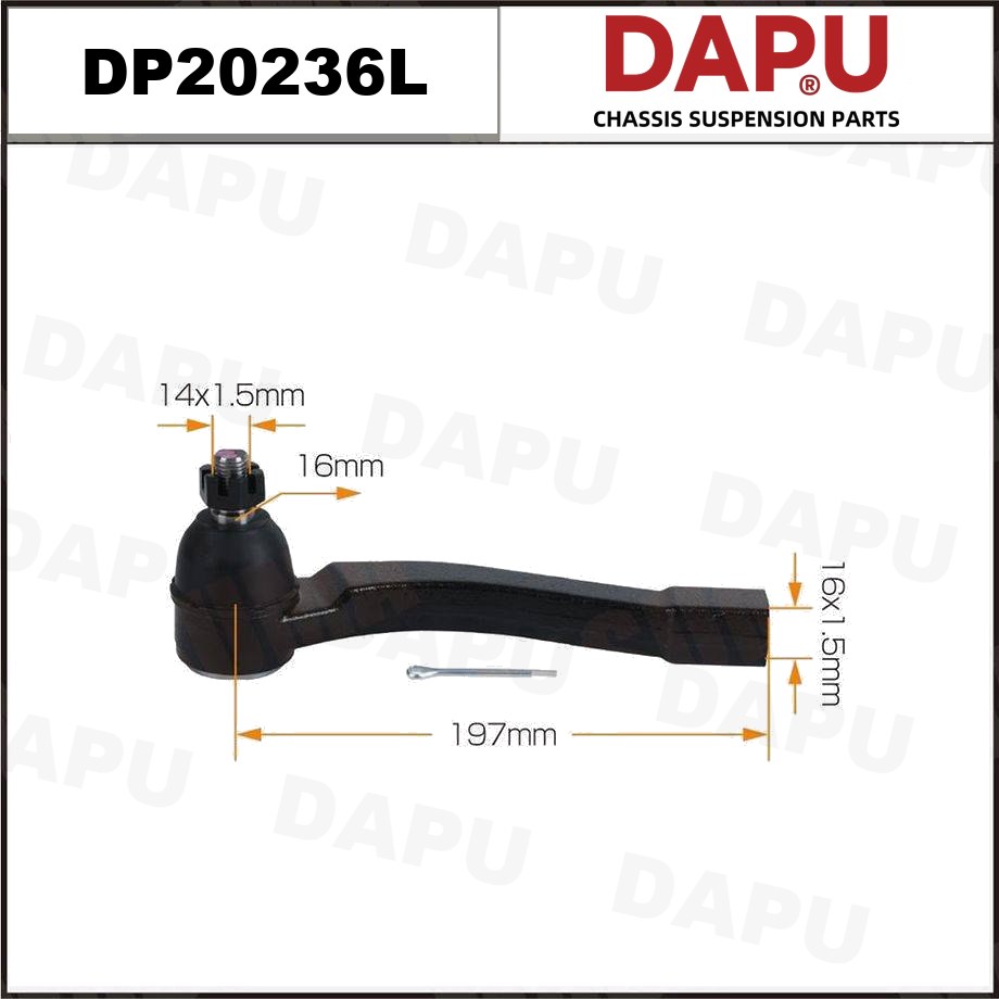 DP20236L Tie Rod End — DAPU AUTO PARTS