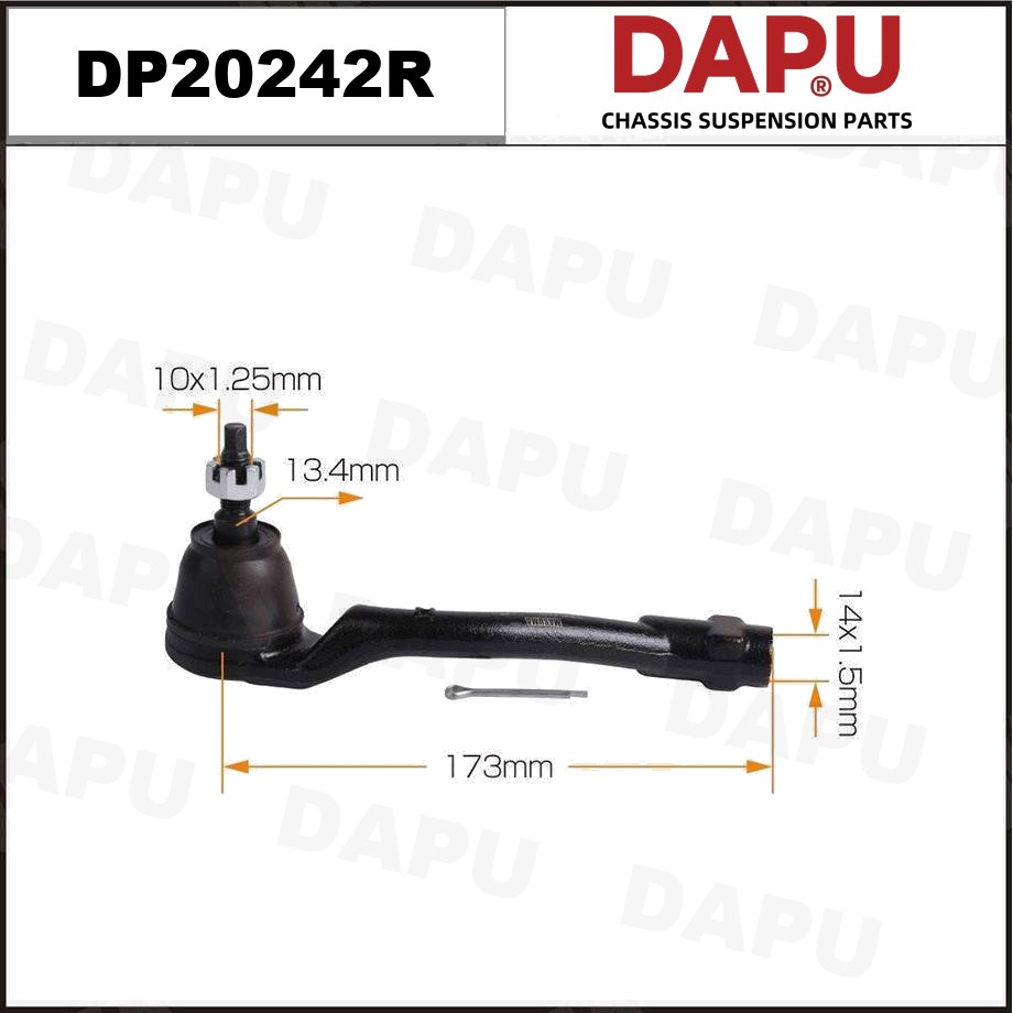 DP20242R Tie Rod End — DAPU AUTO PARTS