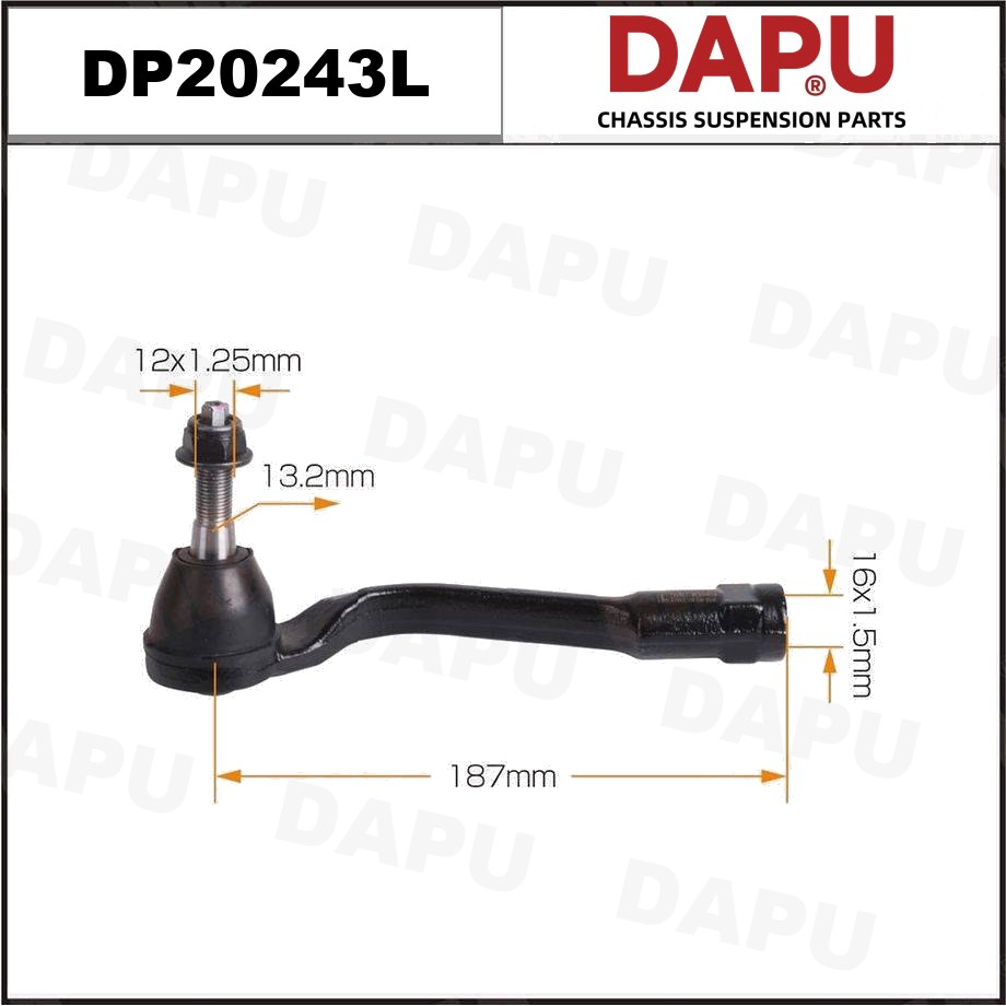 DP20243L Tie Rod End — DAPU AUTO PARTS