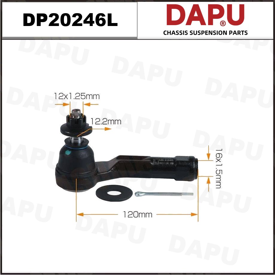 DP20246L Tie Rod End — DAPU AUTO PARTS