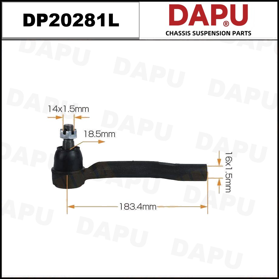 DP20281L Tie Rod End — DAPU AUTO PARTS
