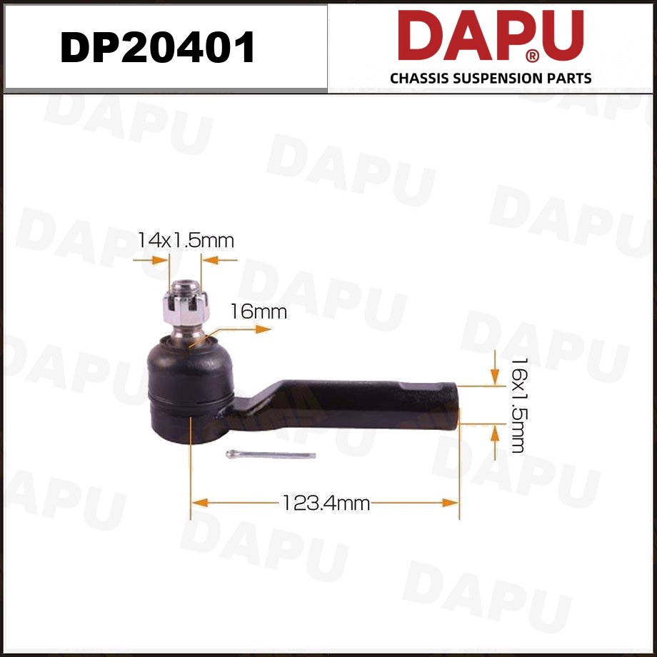DP20401 Tie Rod End — DAPU AUTO PARTS