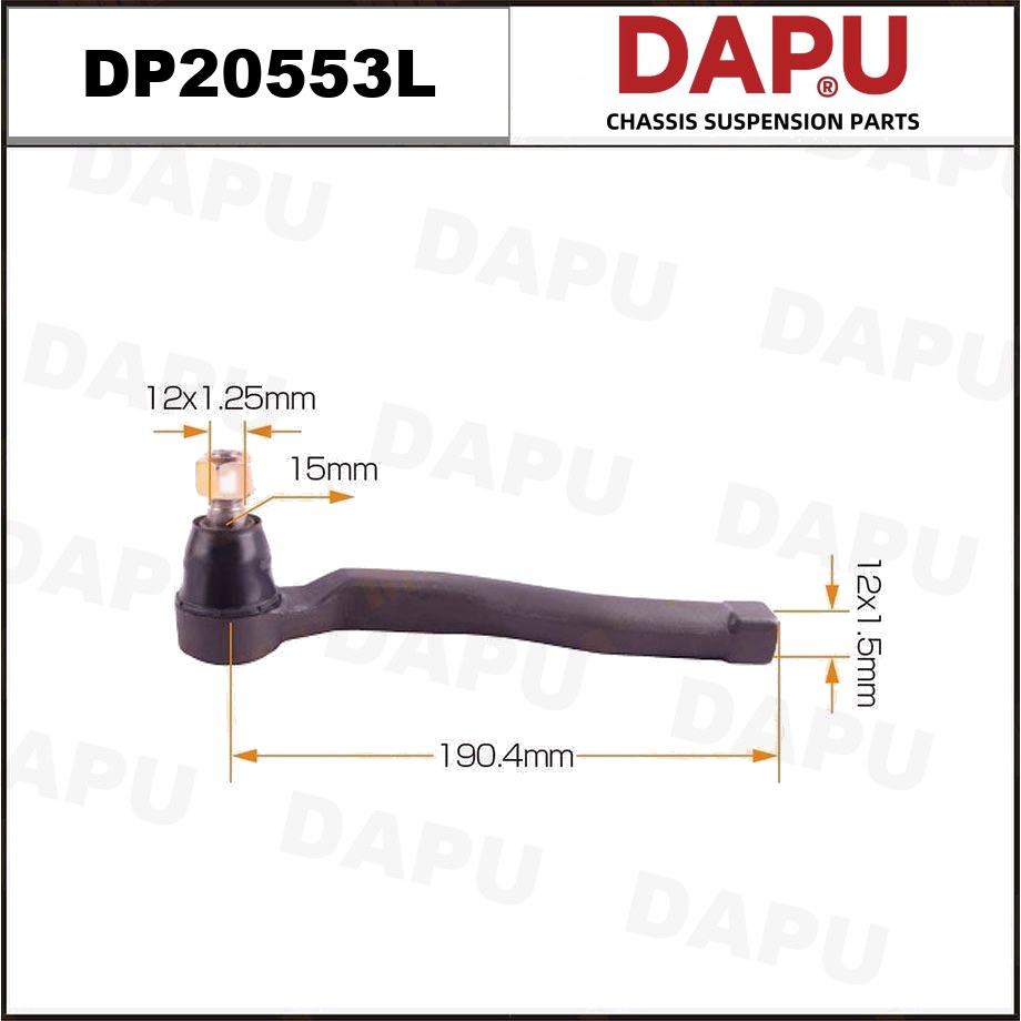 DP20553L Tie Rod End — DAPU AUTO PARTS