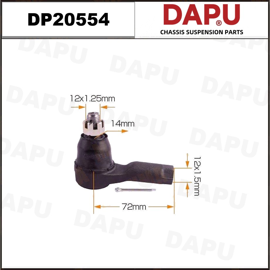 DP20554 Tie Rod End — DAPU AUTO PARTS
