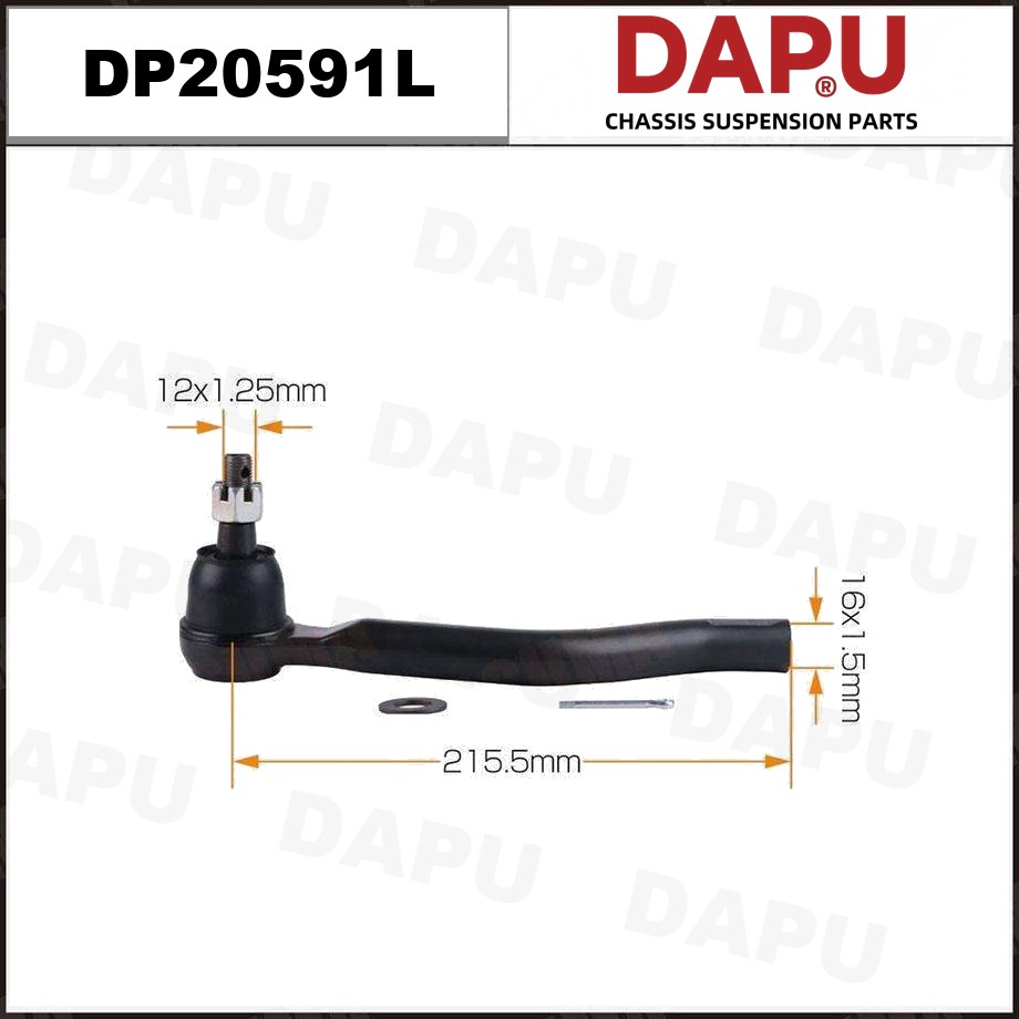 DP20591L Tie Rod End — DAPU AUTO PARTS