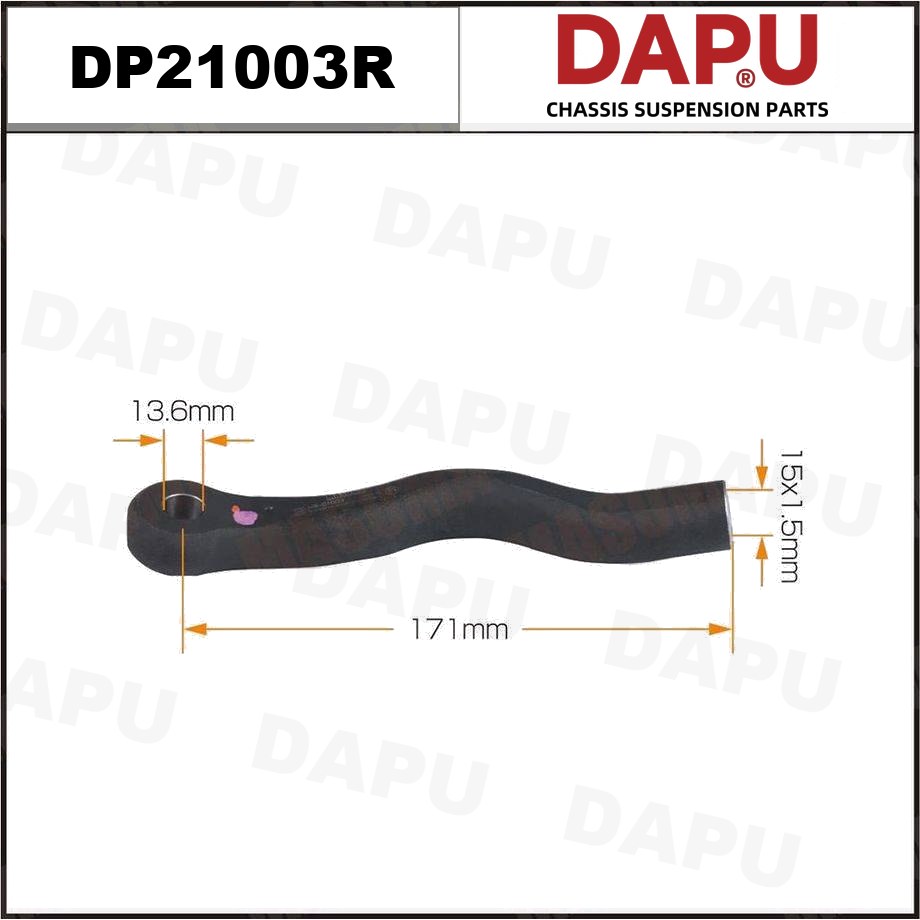 DP21003R Tie Rod End — DAPU AUTO PARTS