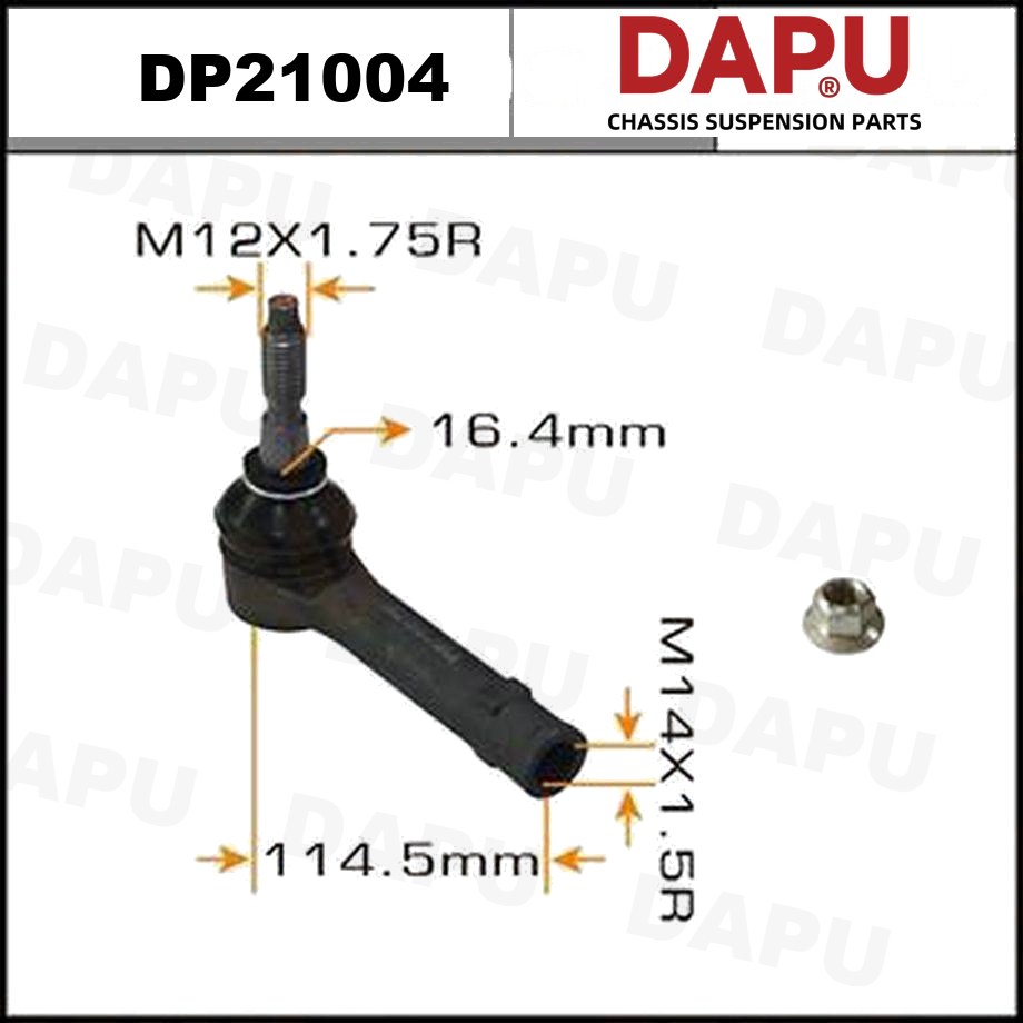 DP21004 Tie Rod End — DAPU AUTO PARTS