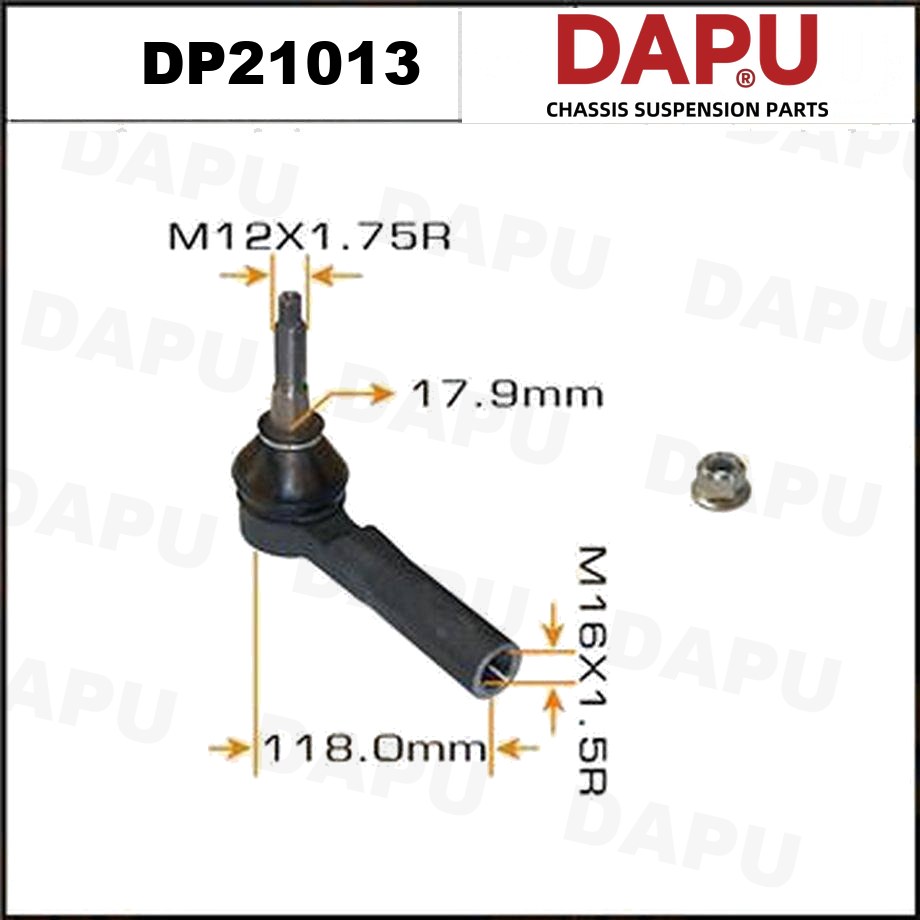 DP21013 Tie Rod End — DAPU AUTO PARTS