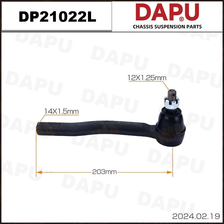 DP21022L Tie Rod End — DAPU AUTO PARTS
