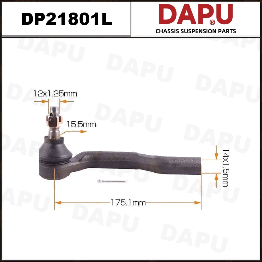 DP21801L Tie Rod End — DAPU AUTO PARTS