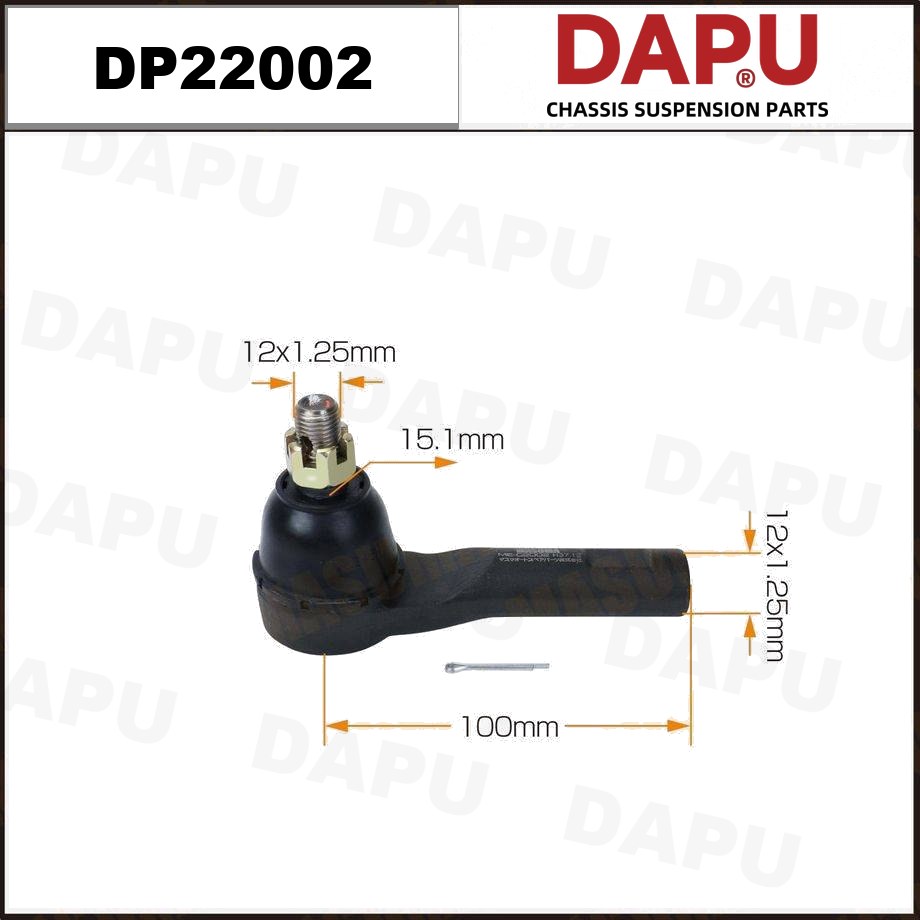 DP22002 Tie Rod End — DAPU AUTO PARTS