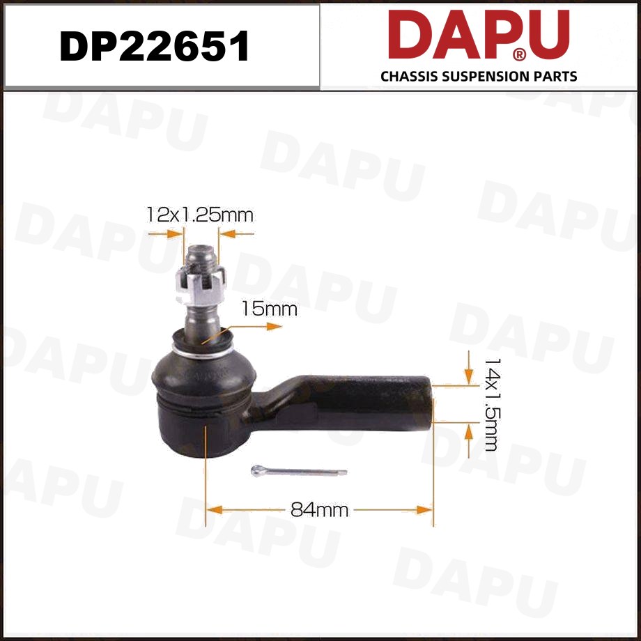 DP22651 Tie Rod End — DAPU AUTO PARTS