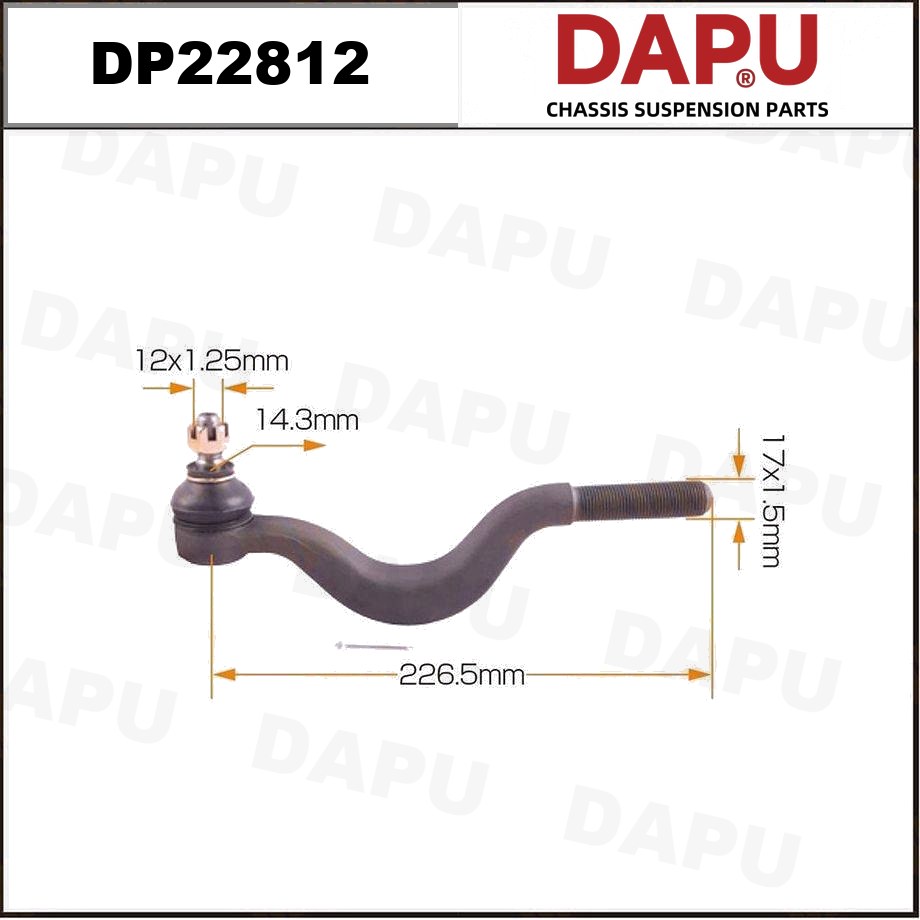 DP22812 Tie Rod End — DAPU AUTO PARTS