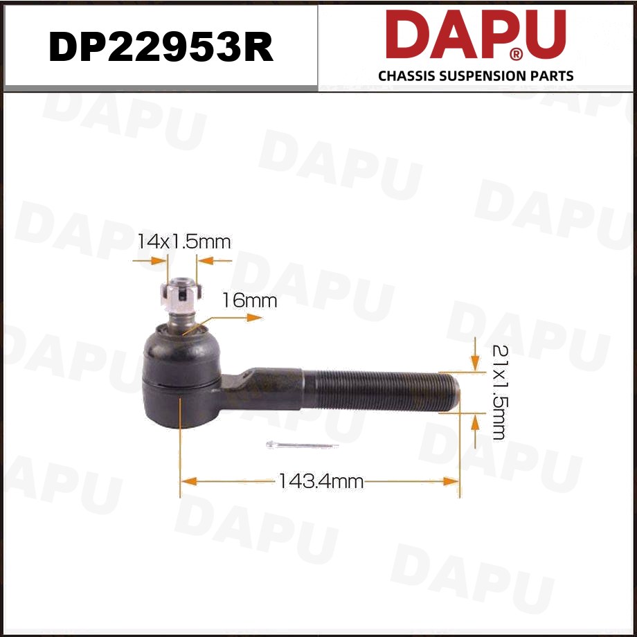 DP22953R Tie Rod End — DAPU AUTO PARTS