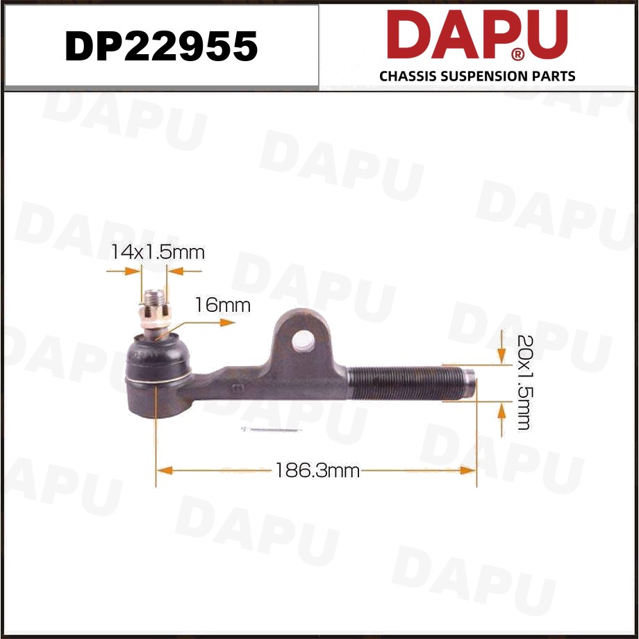 DP22955 Tie Rod End — DAPU AUTO PARTS