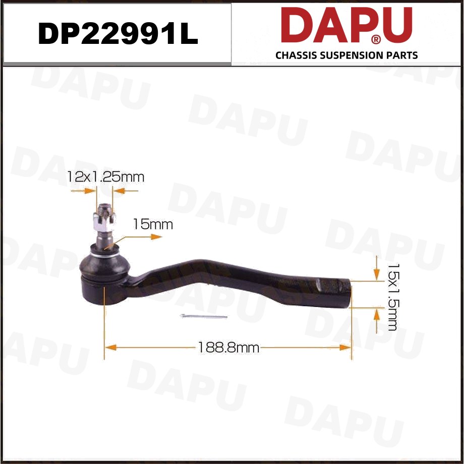 DP22991L Tie Rod End — DAPU AUTO PARTS