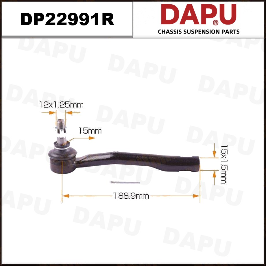 DP22991R Tie Rod End — DAPU AUTO PARTS