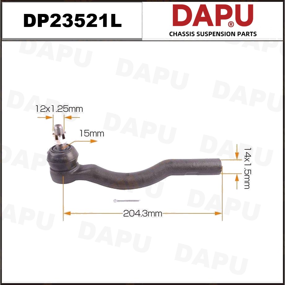 DP23521L Tie Rod End — DAPU AUTO PARTS