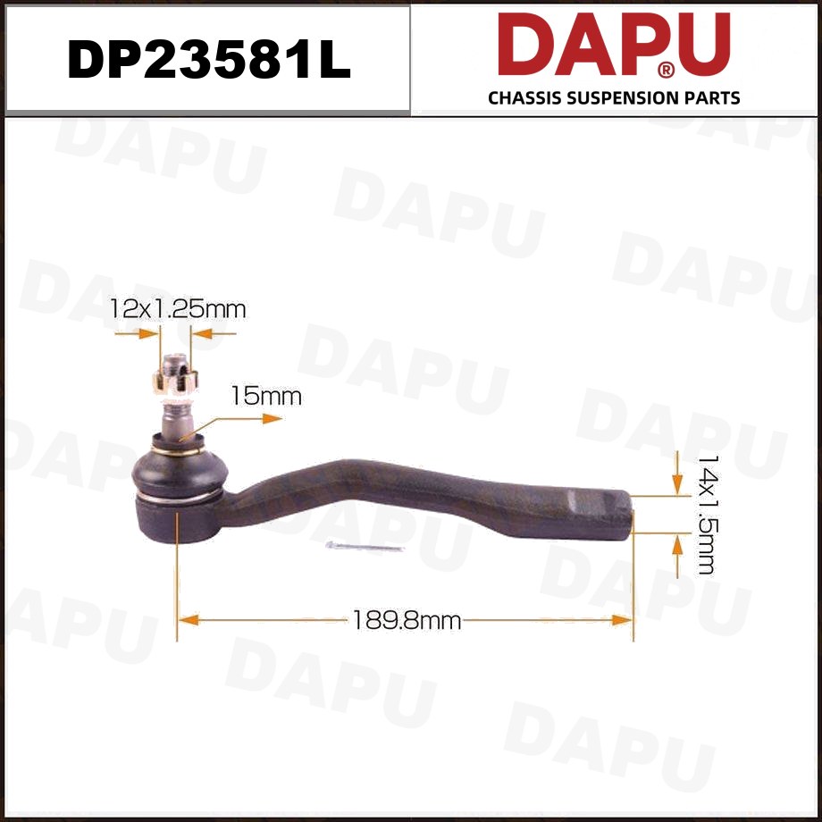 DP23581L Tie Rod End — DAPU AUTO PARTS