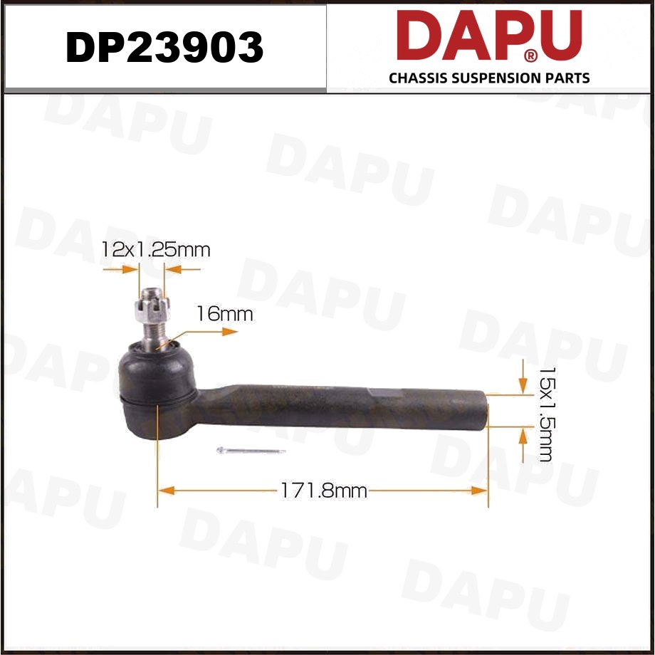 DP23903 Tie Rod End — DAPU AUTO PARTS