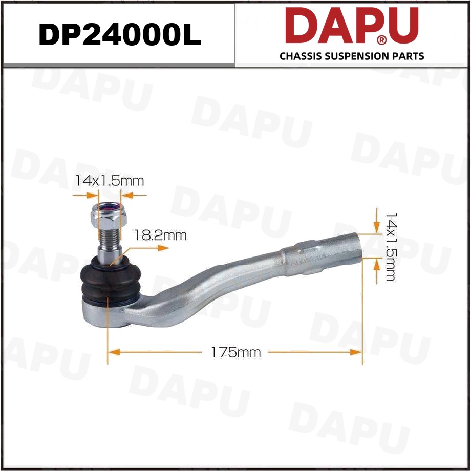 DP24000L Tie Rod End — DAPU AUTO PARTS
