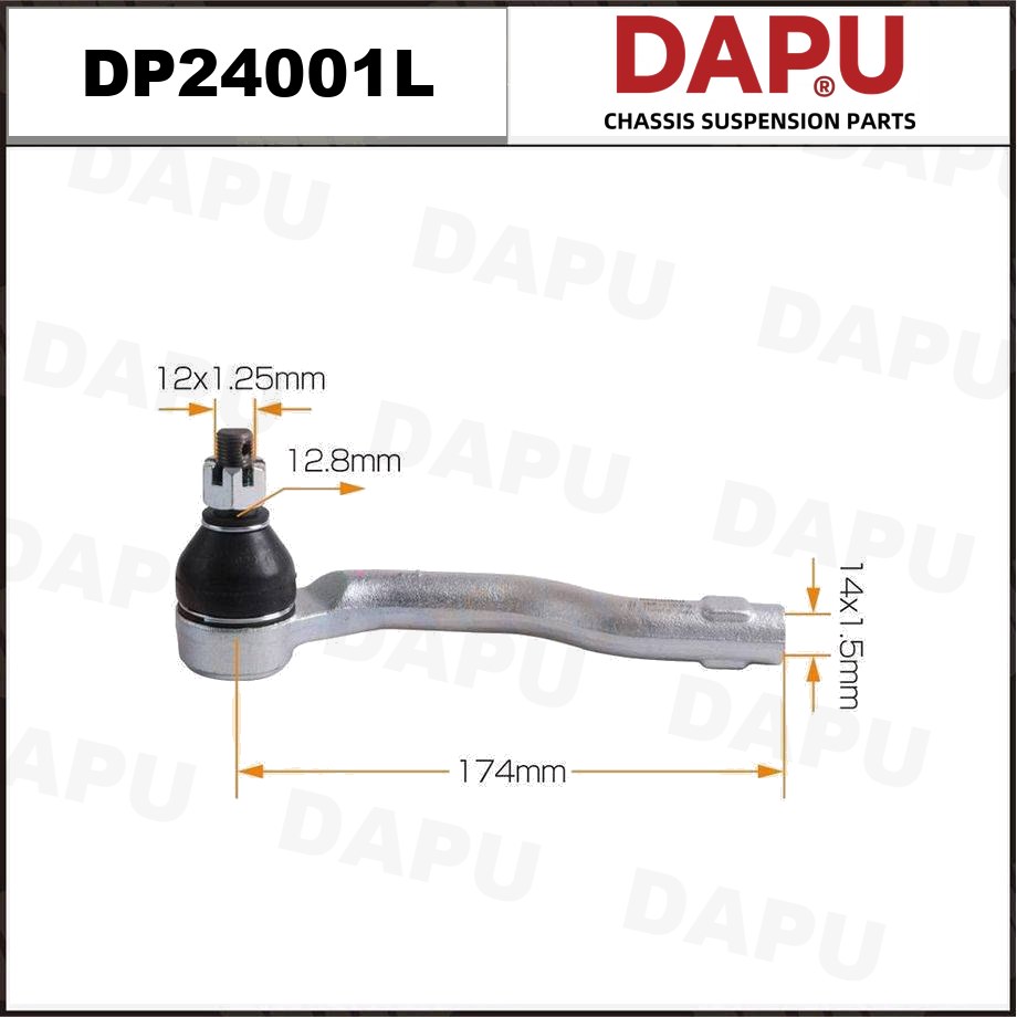 DP24001L Tie Rod End — DAPU AUTO PARTS