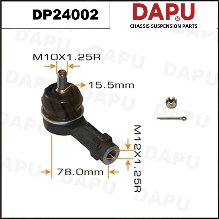 DP24002 Tie Rod End — DAPU AUTO PARTS