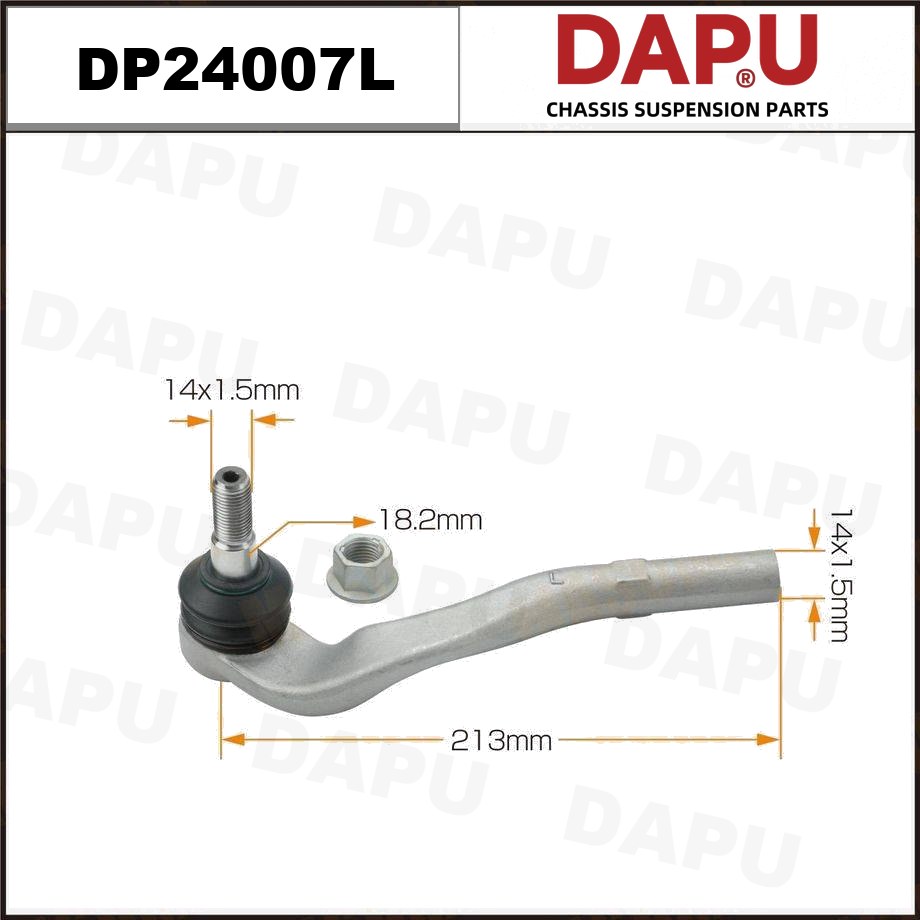 DP24007L Tie Rod End — DAPU AUTO PARTS