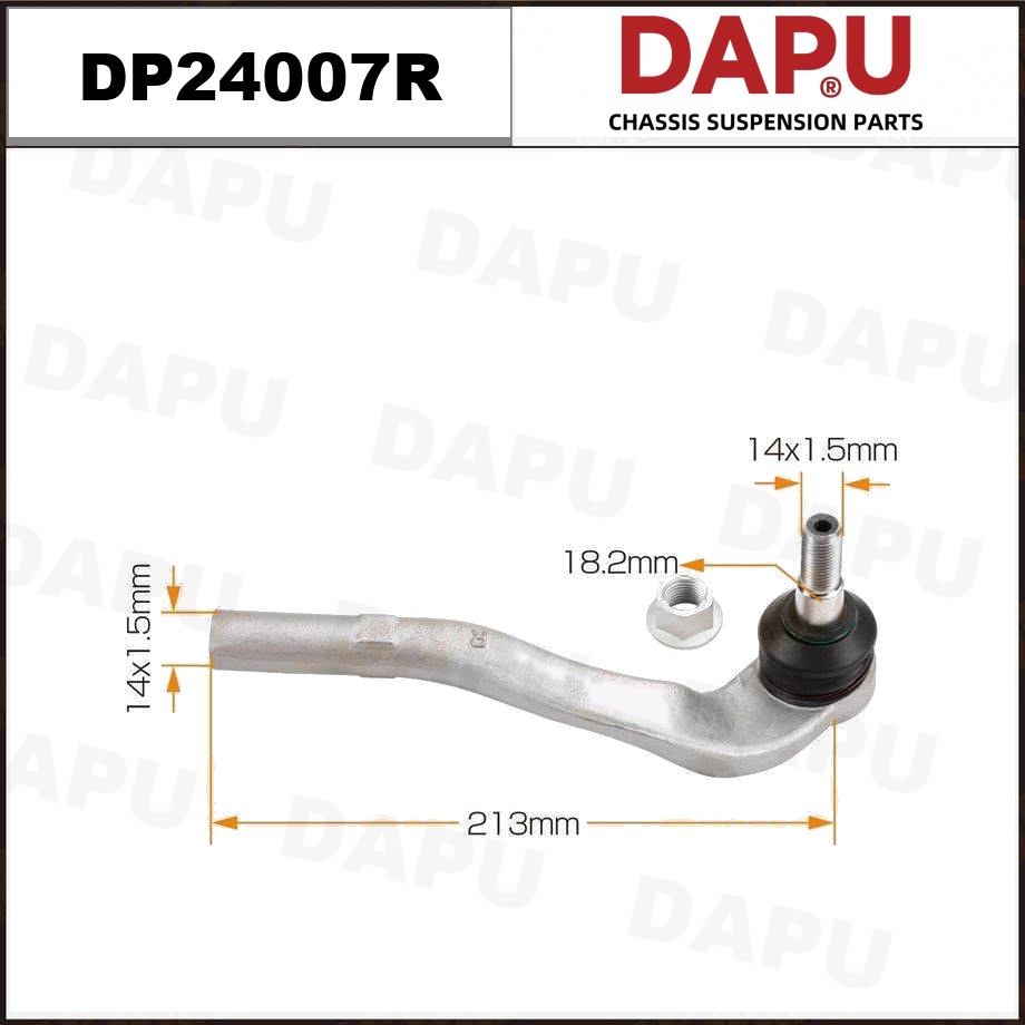 DP24007R Tie Rod End — DAPU AUTO PARTS