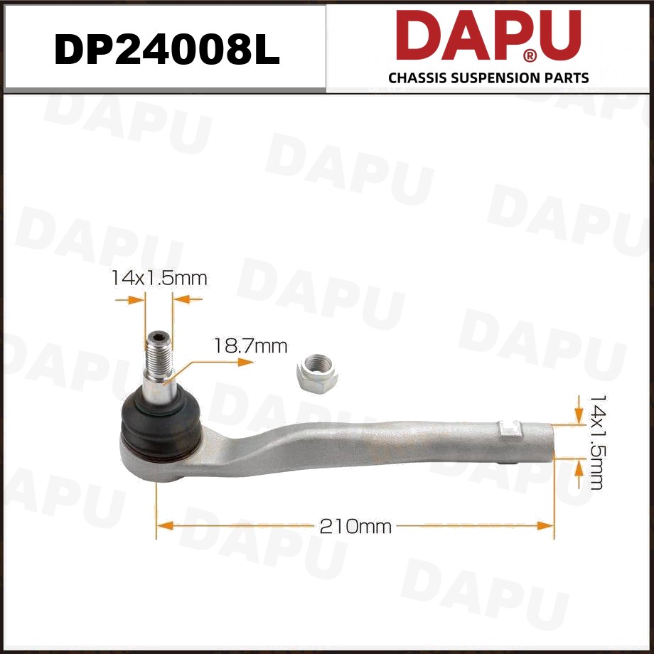 DP24008L Tie Rod End — DAPU AUTO PARTS