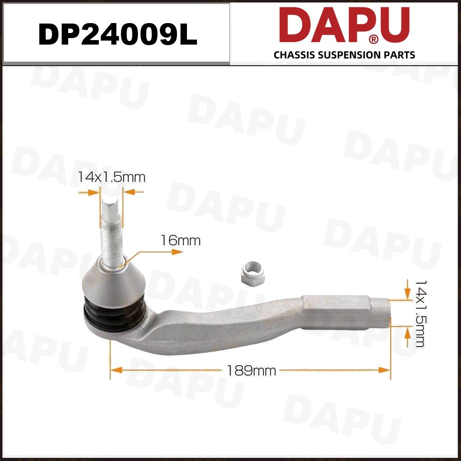 DP24009L Tie Rod End — DAPU AUTO PARTS