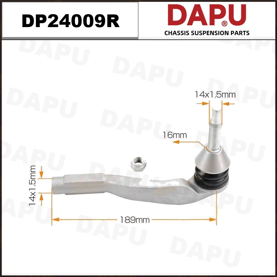 DP24009R Tie Rod End — DAPU AUTO PARTS