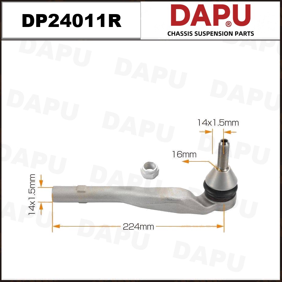 DP24011R Tie Rod End — DAPU AUTO PARTS