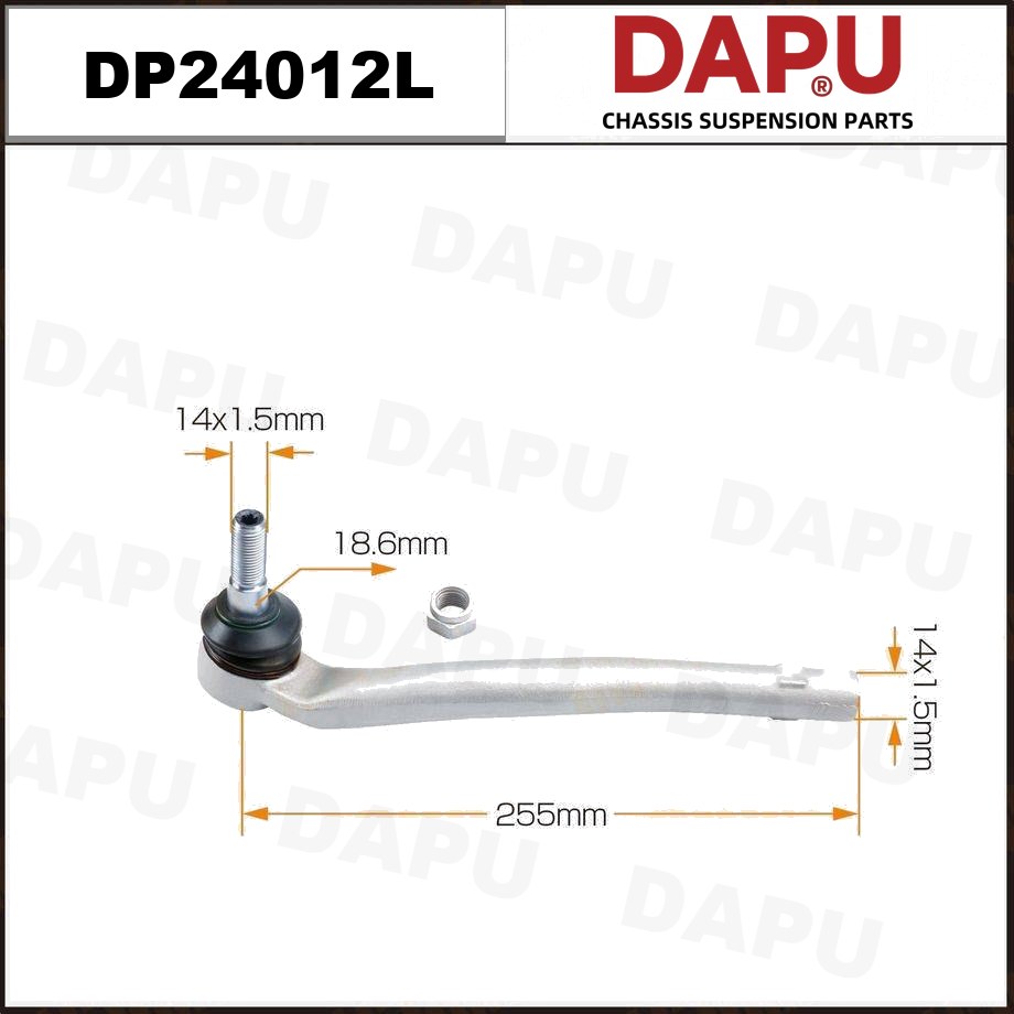 DP24012L Tie Rod End — DAPU AUTO PARTS