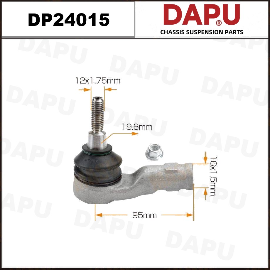 DP24015 Tie Rod End — DAPU AUTO PARTS