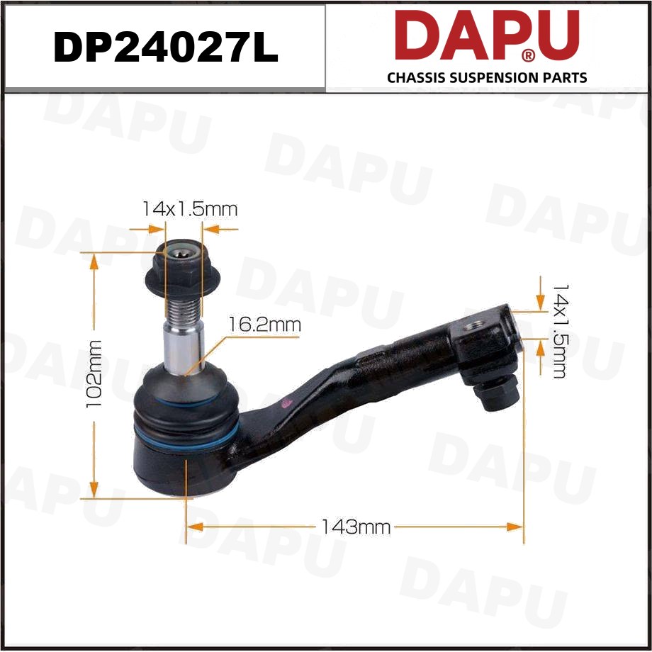 DP24027L Tie Rod End — DAPU AUTO PARTS