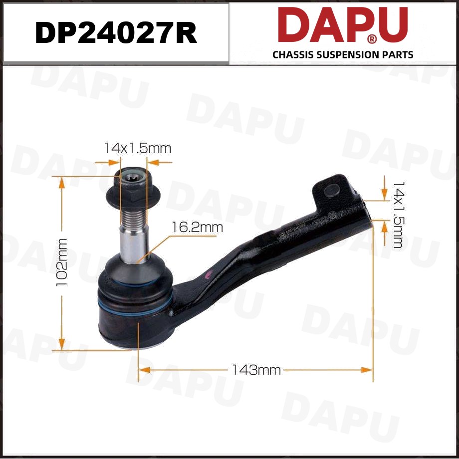 DP24027R Tie Rod End — DAPU AUTO PARTS